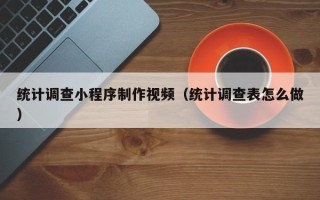 怒江统计调查小程序制作视频（统计调查表怎么做）